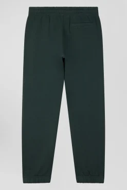 Regular green brushed fleece jogging bottoms