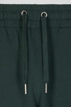 Regular green brushed fleece jogging bottoms