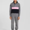 Regular grey brushed cotton fleece jogging bottoms