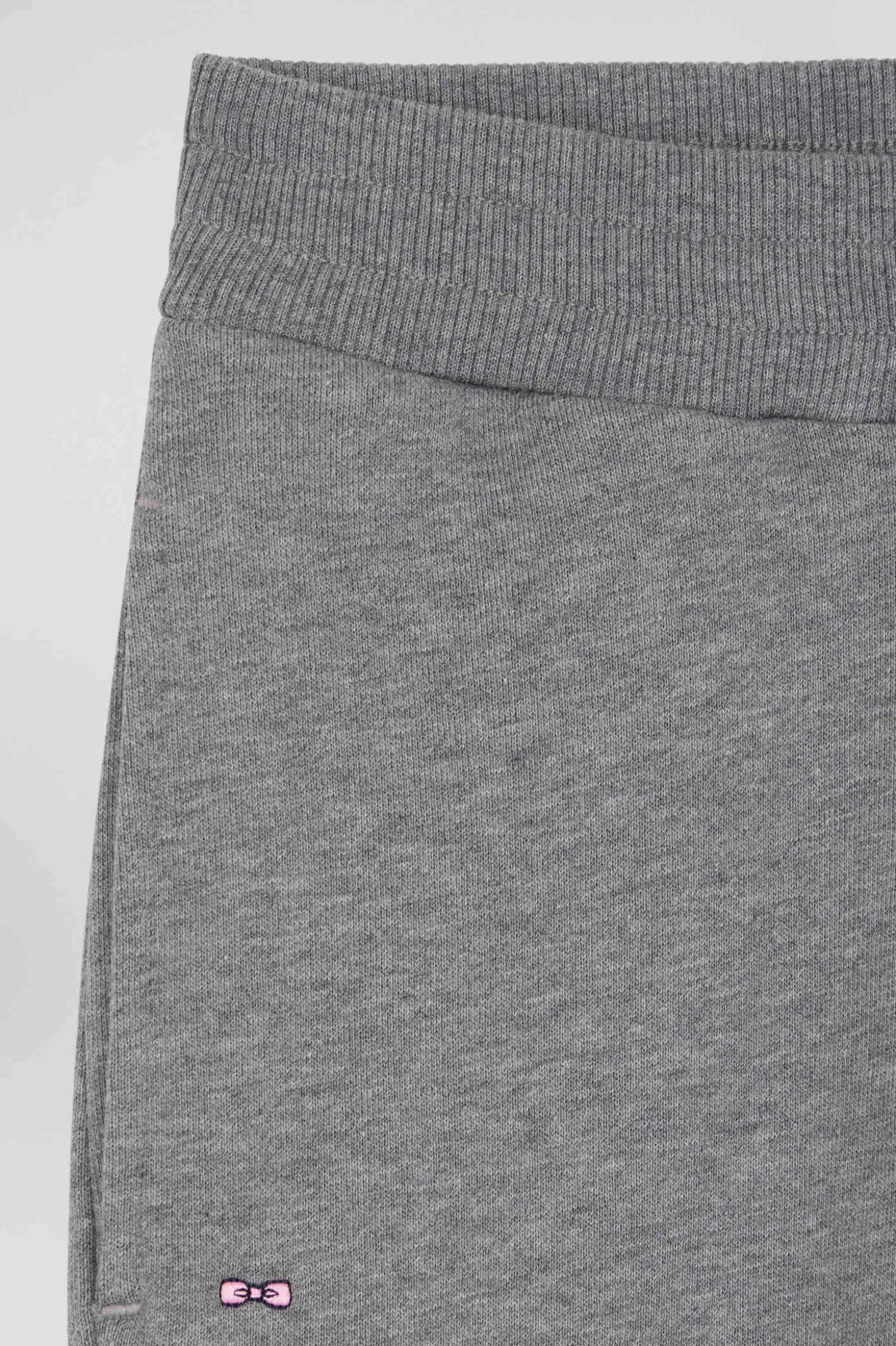 Regular grey brushed cotton fleece jogging bottoms