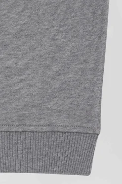 Regular grey brushed cotton fleece jogging bottoms