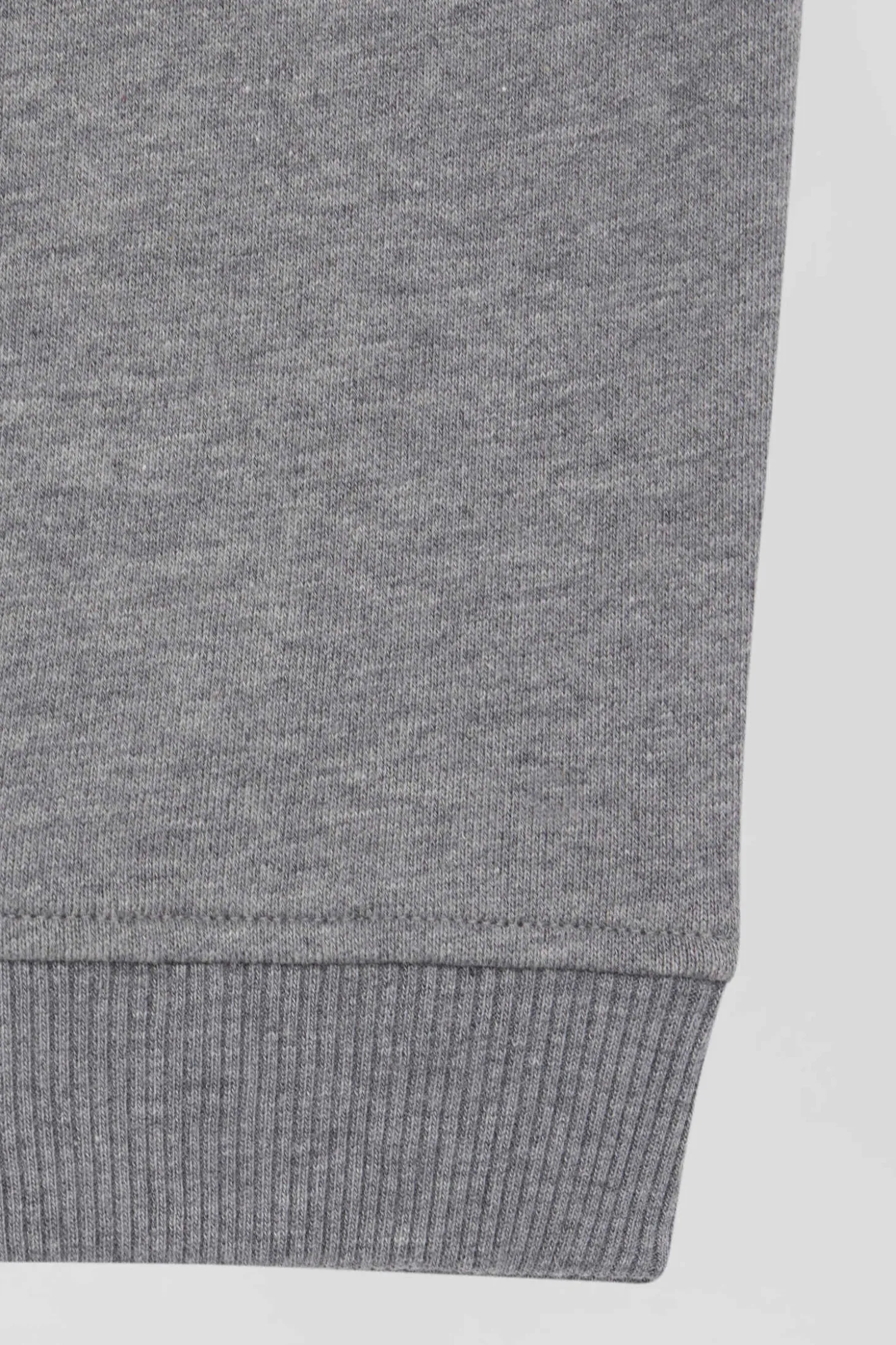 Regular grey brushed cotton fleece jogging bottoms