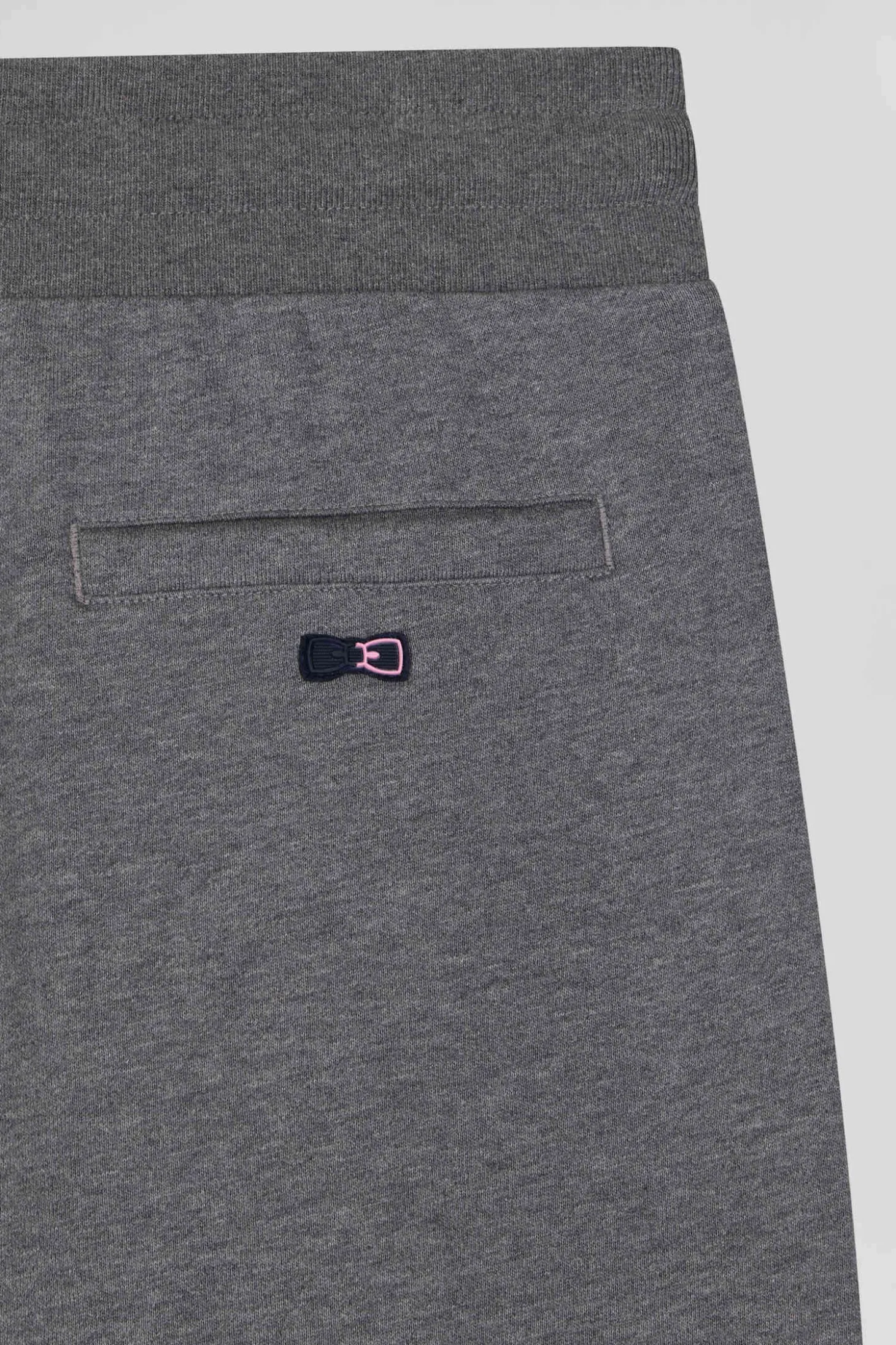 Regular grey brushed cotton fleece jogging bottoms
