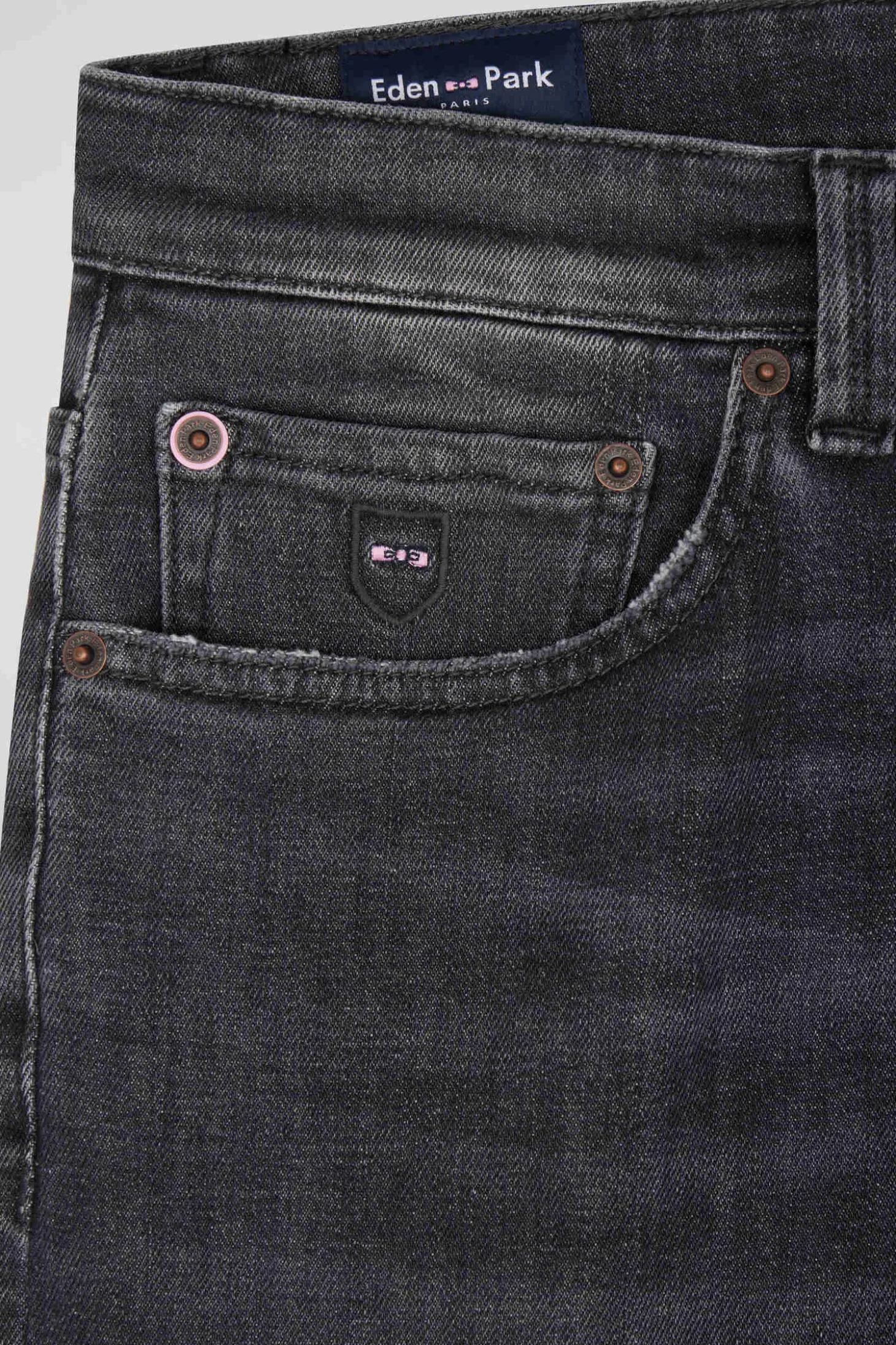 Regular grey mixed stretch denim jeans