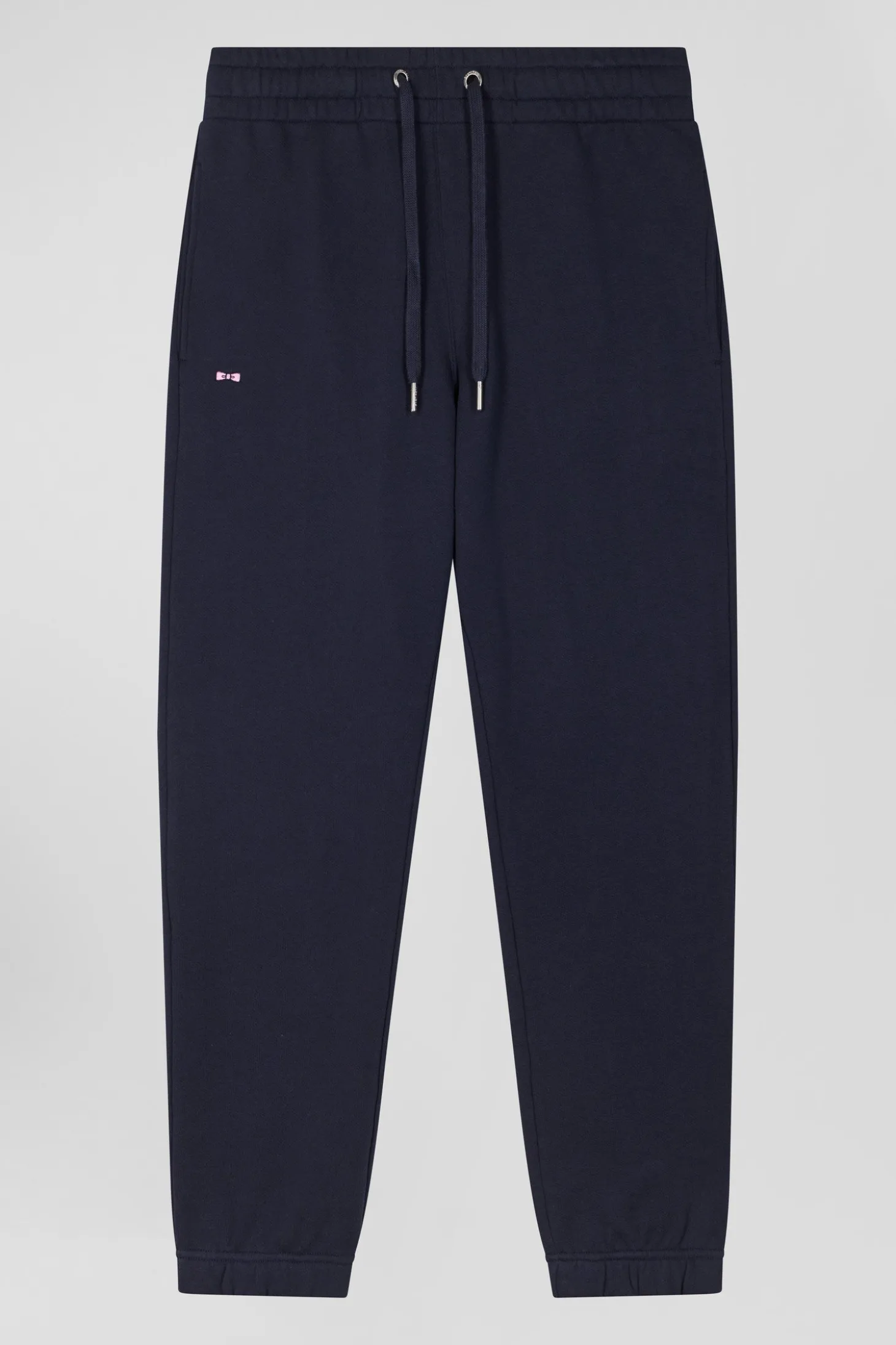 Regular navy blue brushed fleece jogging bottoms