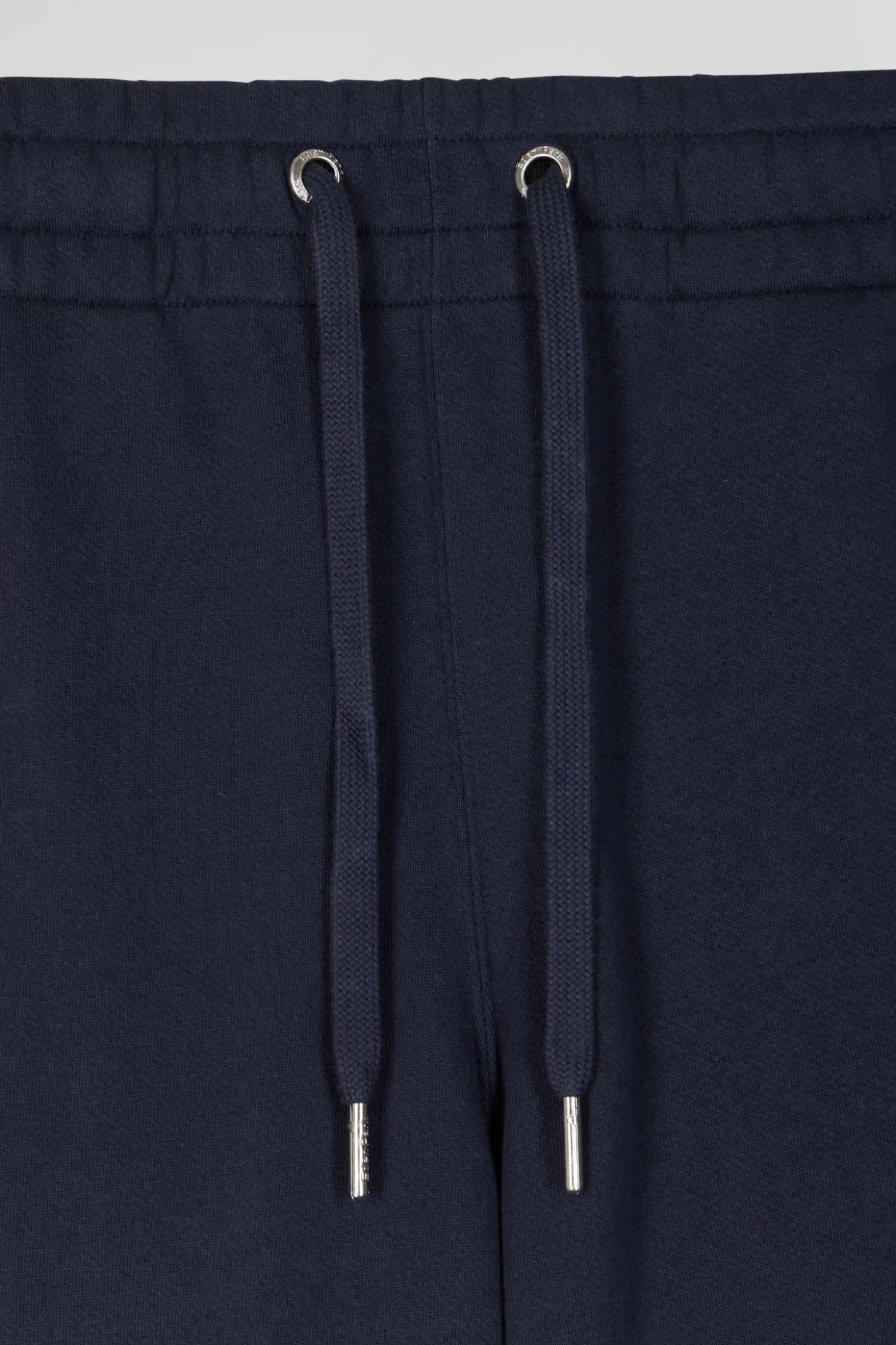 Regular navy blue brushed fleece jogging bottoms