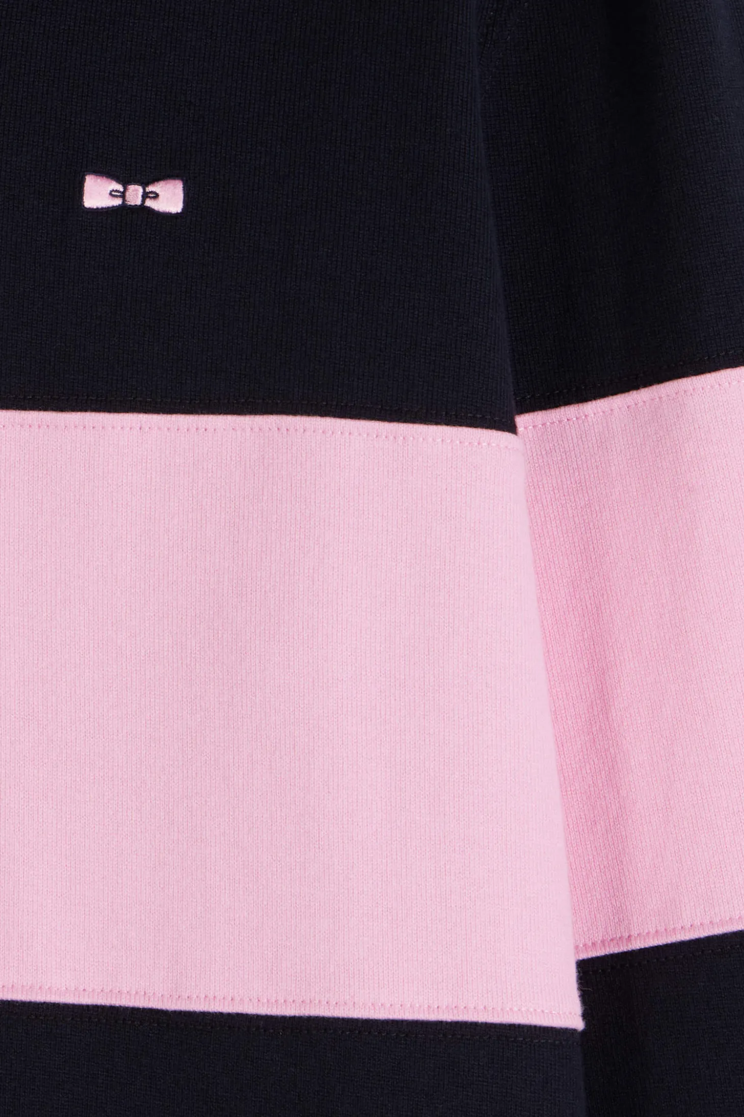 Regular navy blue long-sleeved cotton rugby shirt with N°10 embroidery