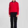 Regular navy blue stretch cotton chino trousers