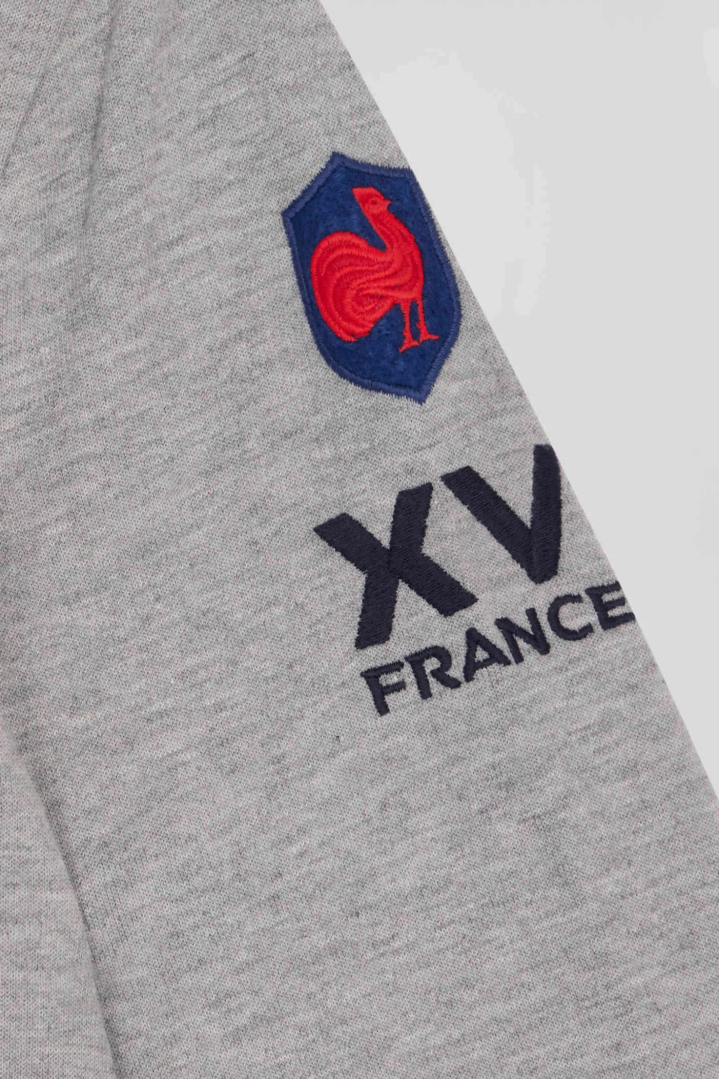 Regular navy padded front zipped hoodie