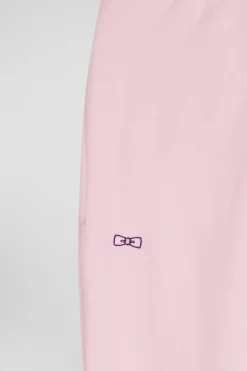 Regular pink brushed fleece jogging bottoms