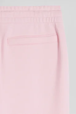 Regular pink brushed fleece jogging bottoms
