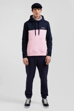 Regular pink cotton hoodie