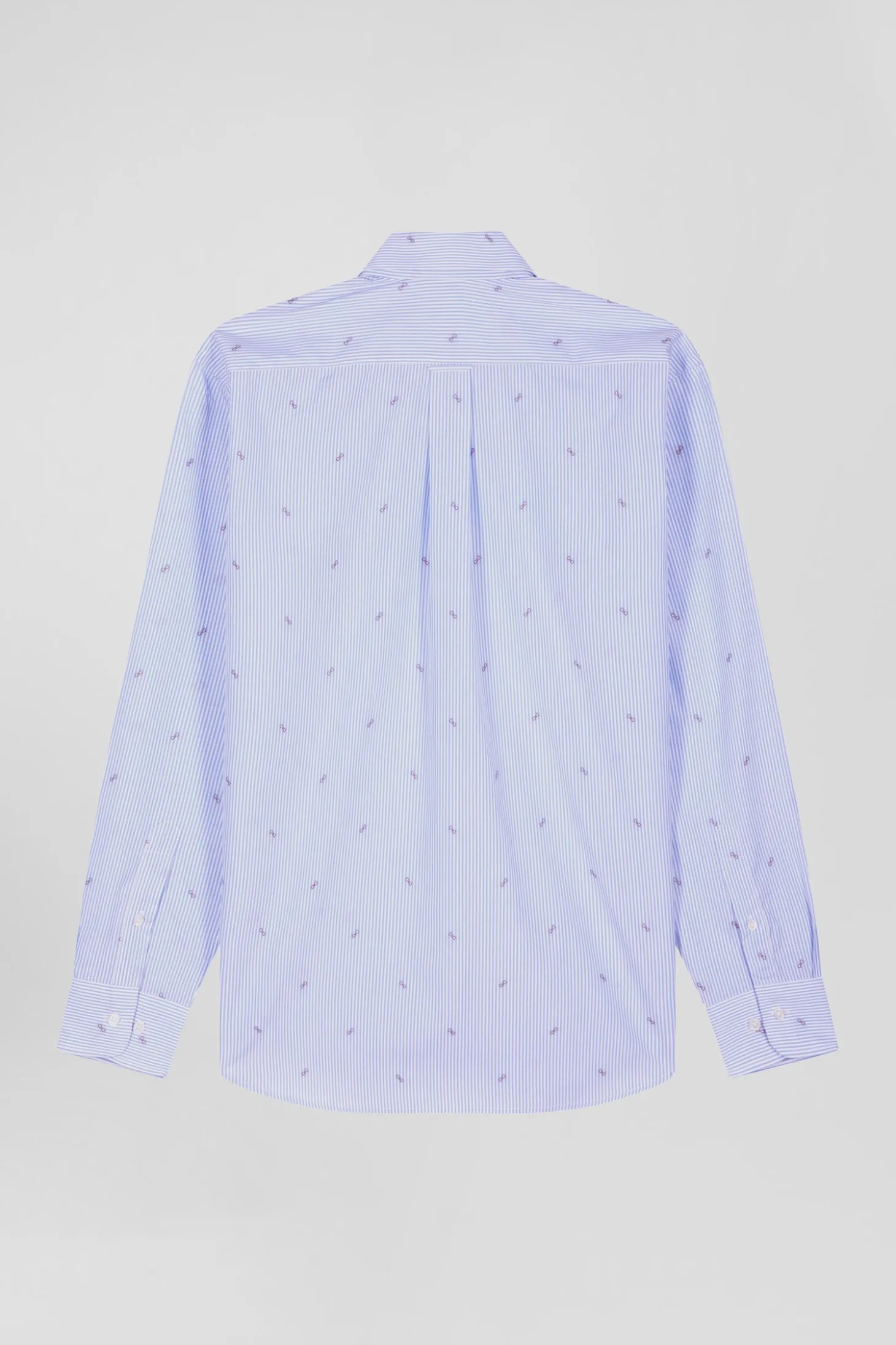 Regular sky blue cotton shirt