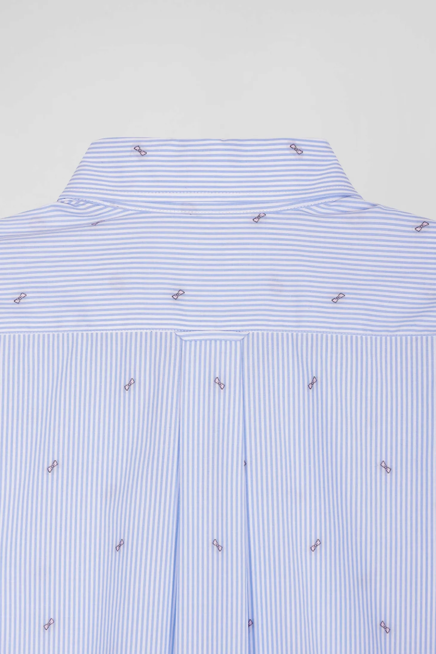 Regular sky blue cotton shirt