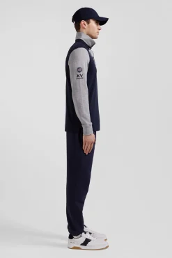 Regular tricolor XV de France long-sleeved cotton rugby shirt