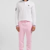 Regular white long-sleeved cotton piqué polo shirt with XV de France embroidery