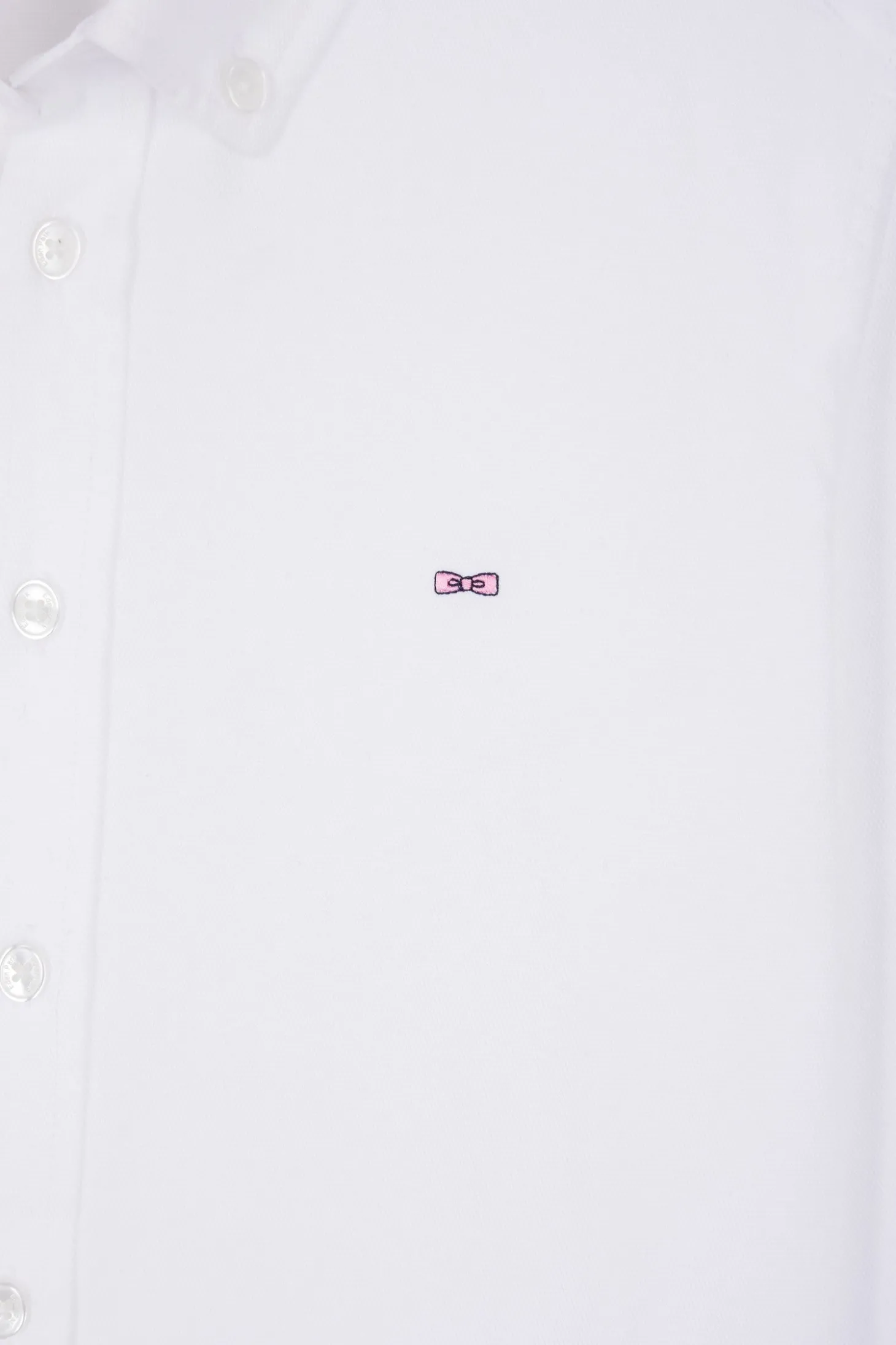 Regular white oxford cotton shirt
