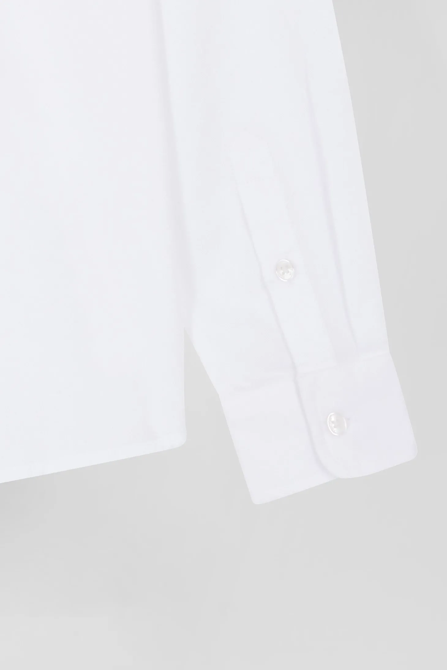 Regular white oxford cotton shirt