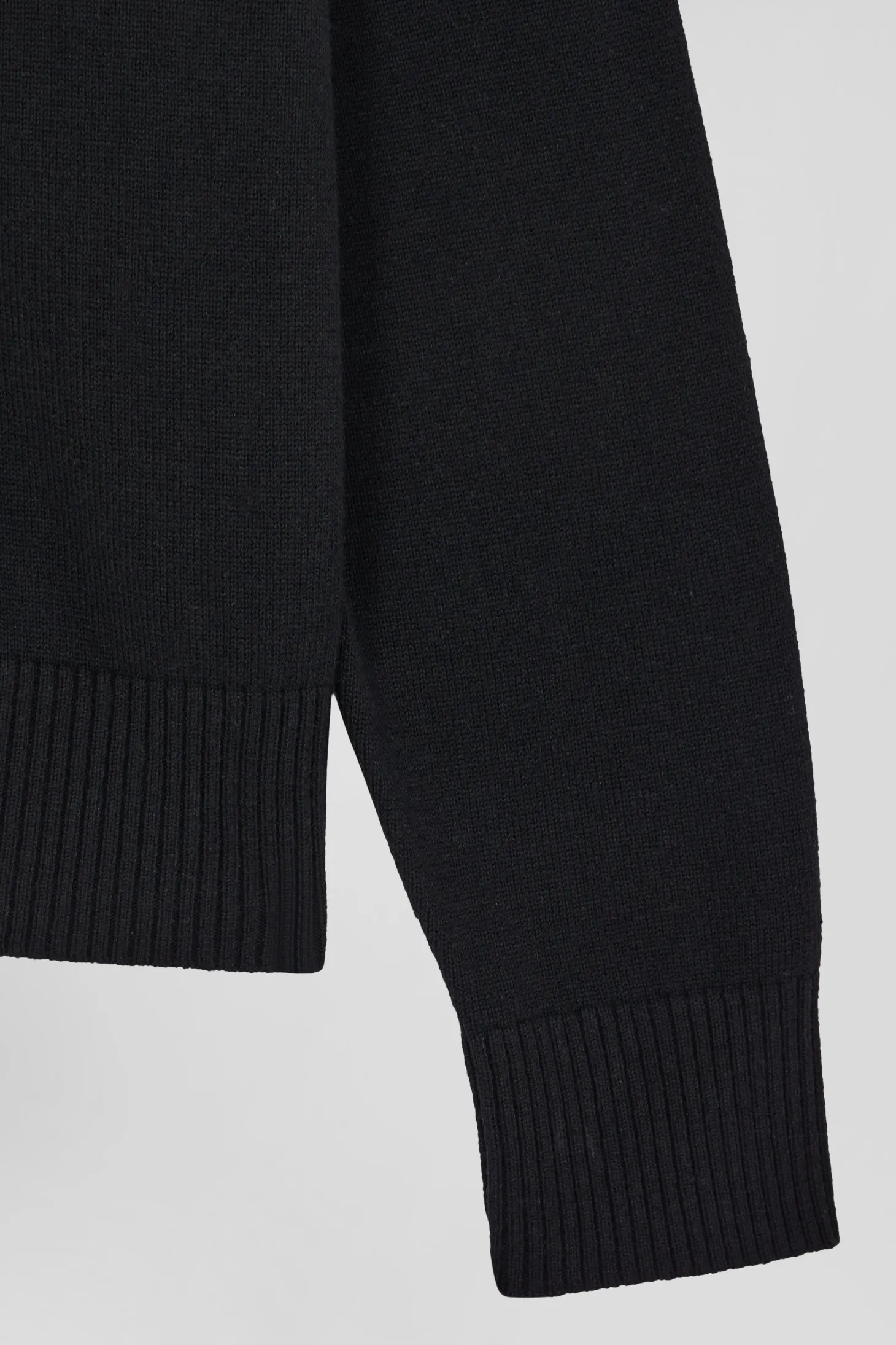 Relax anthracite grey blended wool and cotton cardigan