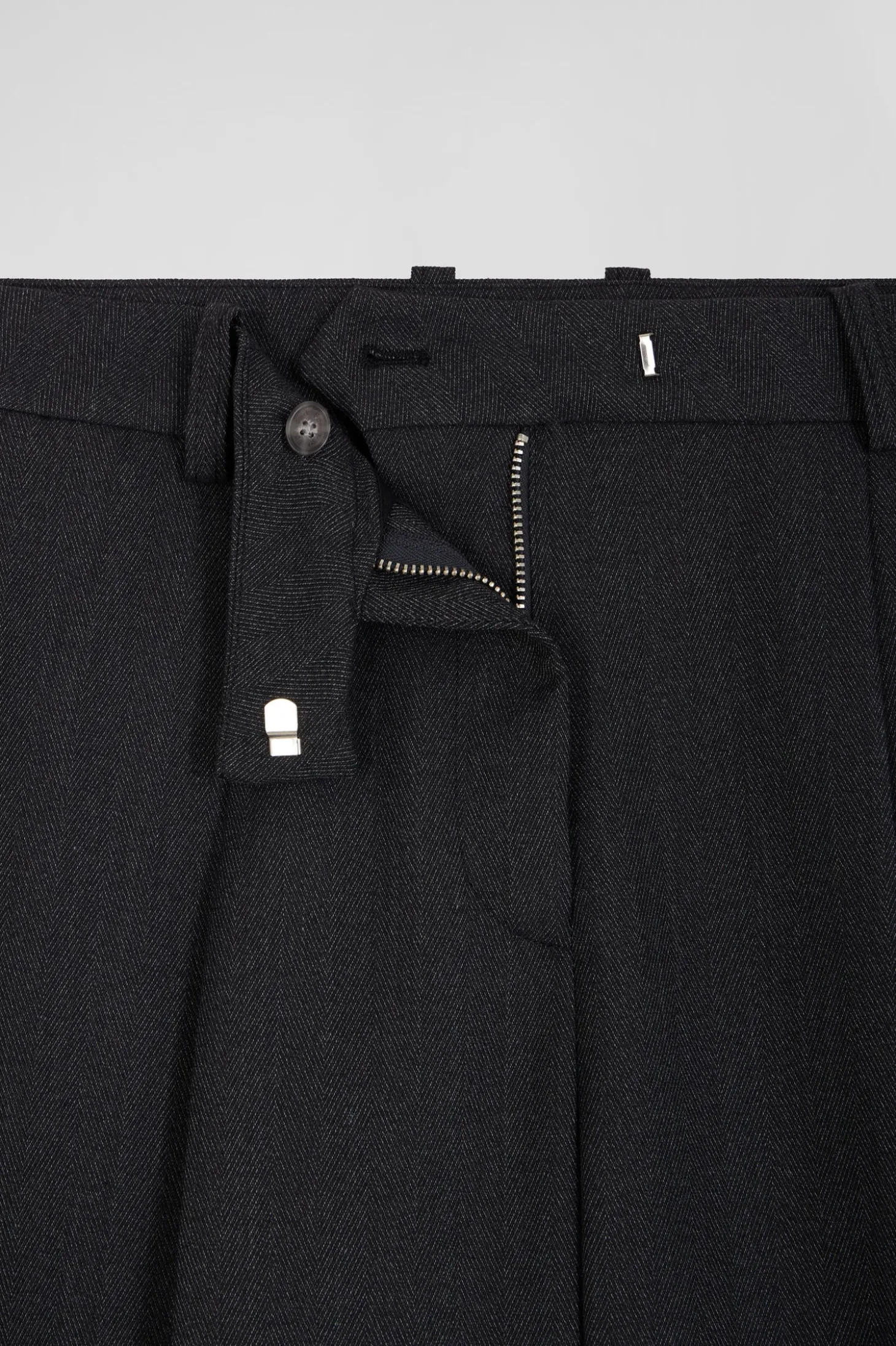 Relax anthracite grey checked trousers