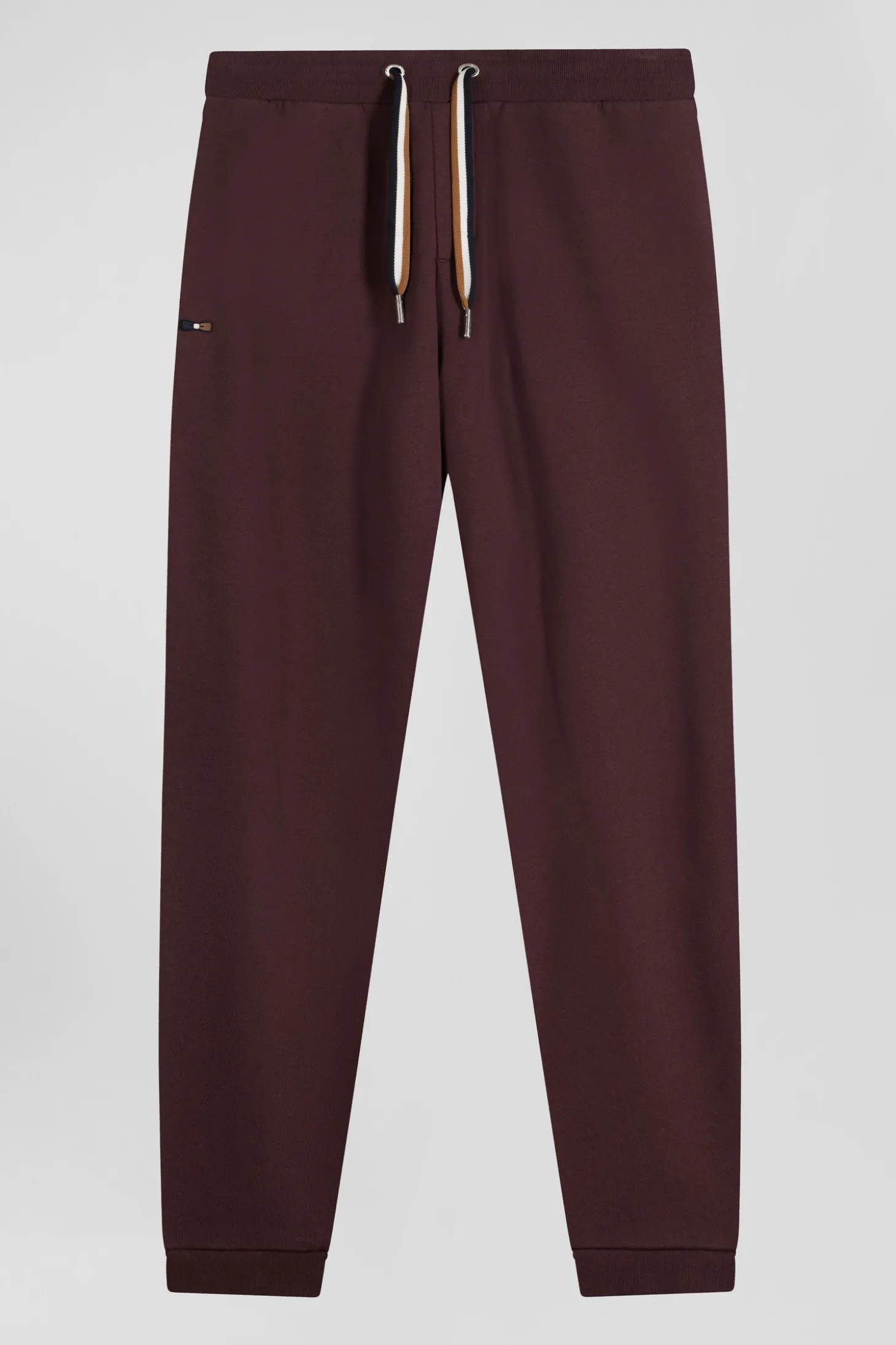 Relax burgundy brushed fleece jogging bottoms