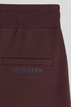 Relax burgundy brushed fleece jogging bottoms