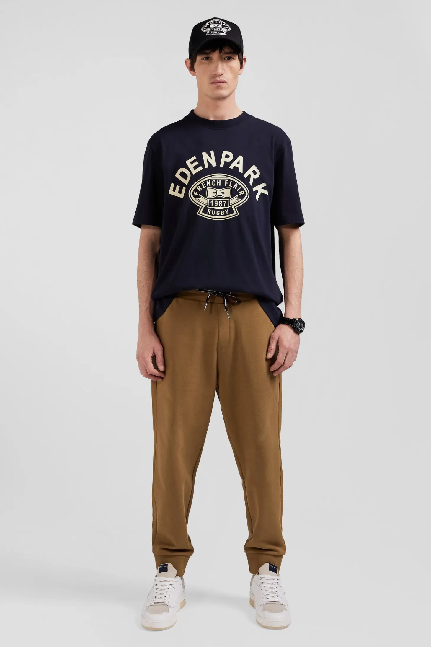Relax camel brushed fleece jogging bottoms