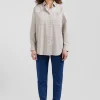 Relax grey checked cotton shirt with patch pockets