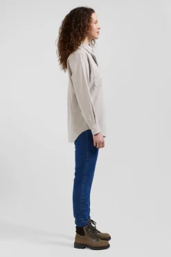 Relax grey checked cotton shirt with patch pockets