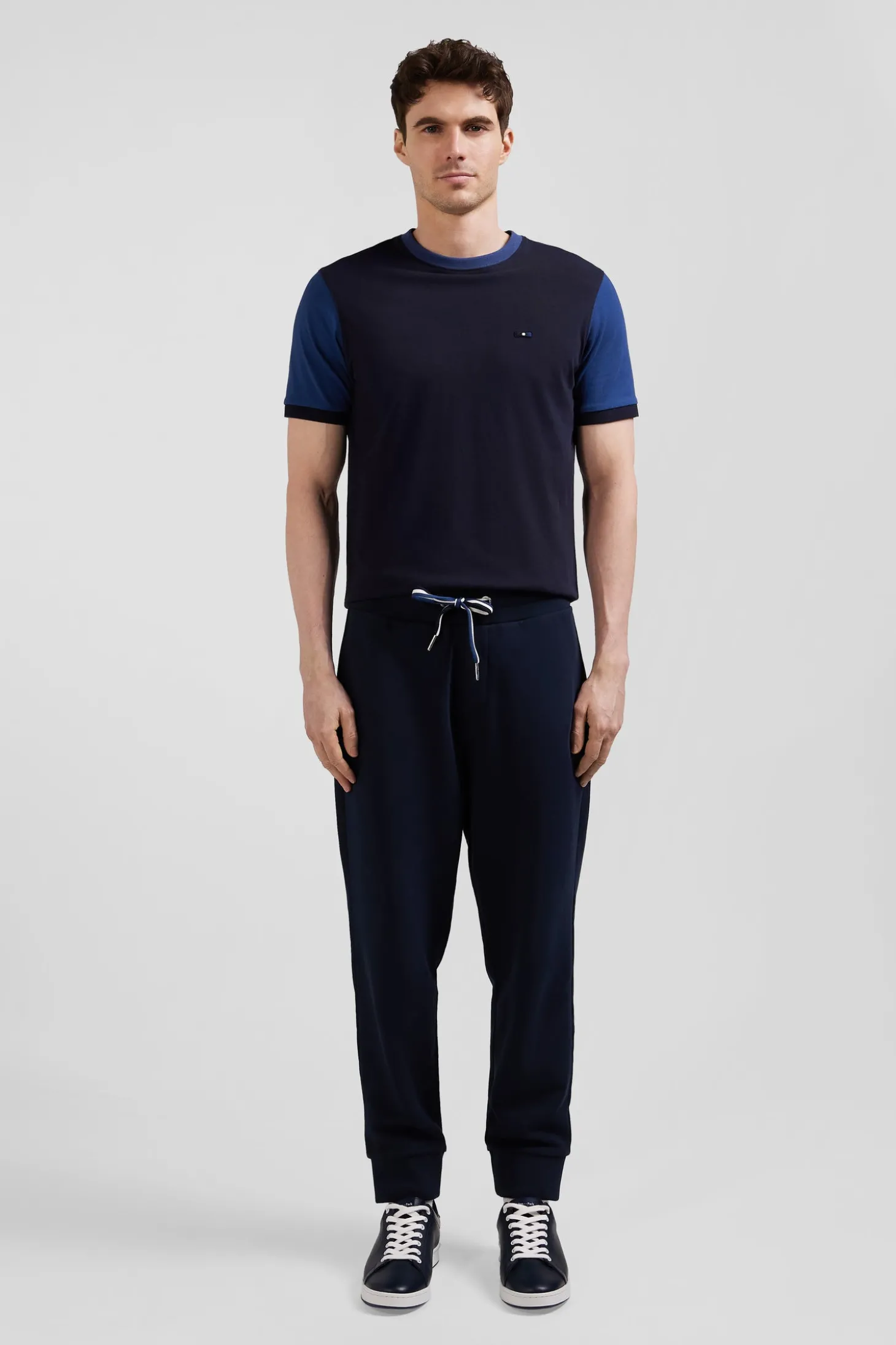 Relax navy blue brushed fleece jogging bottoms