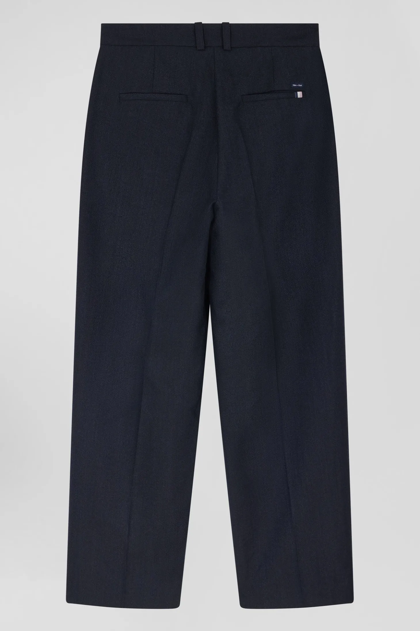 Relax navy blue checked trousers