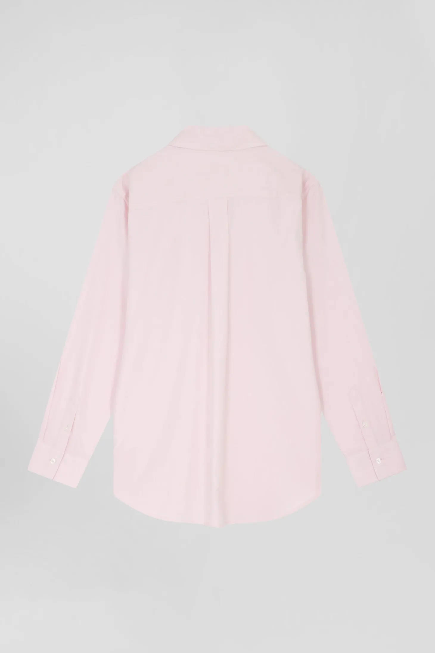 Relax pink checked cotton shirt with patch pockets