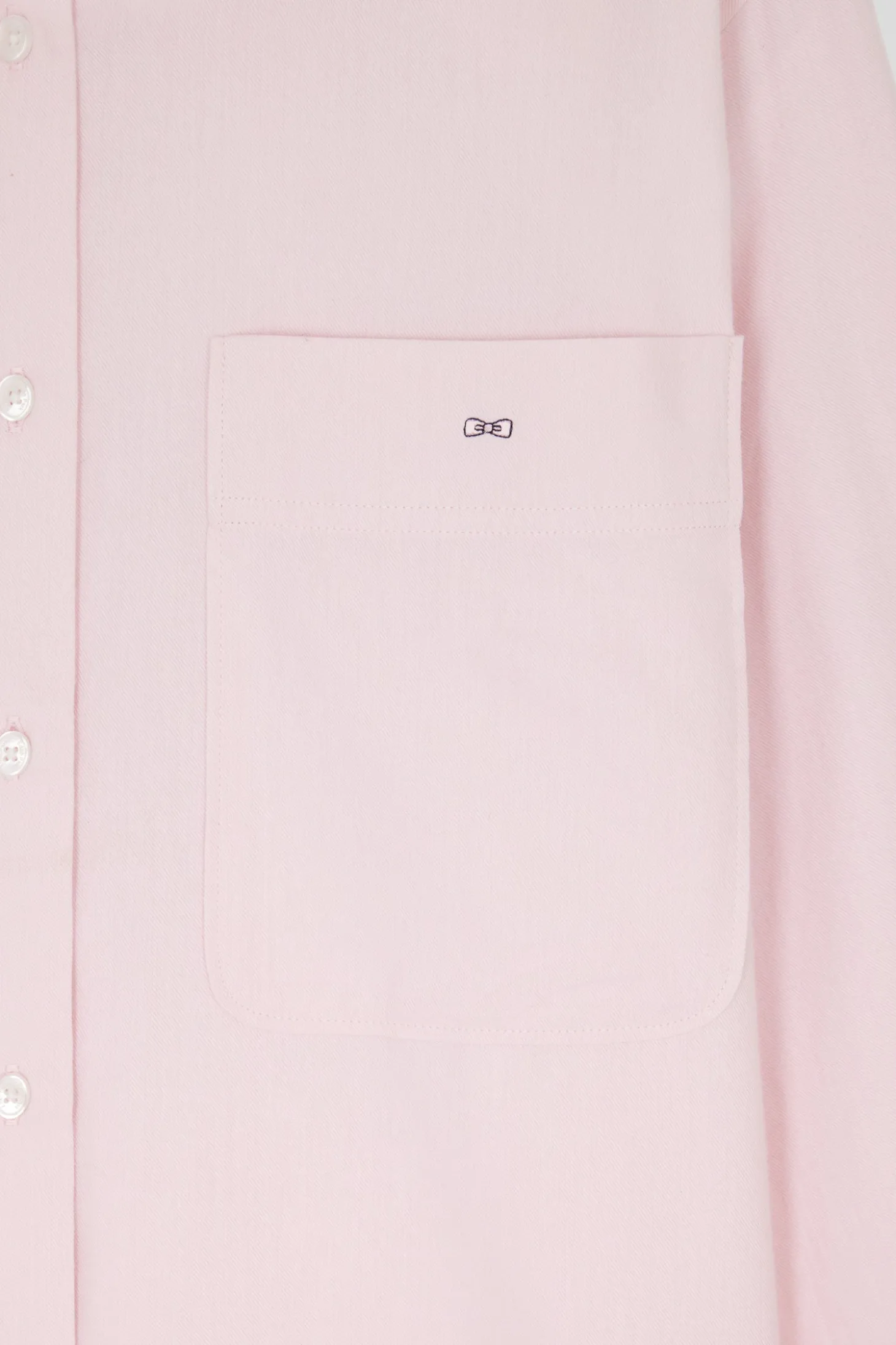 Relax pink checked cotton shirt with patch pockets