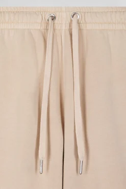 Relax unisex beige brushed cotton fleece jogging bottoms
