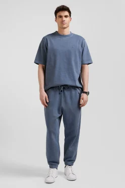 Relax unisex grey brushed cotton fleece jogging bottoms
