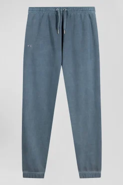 Relax unisex grey brushed cotton fleece jogging bottoms