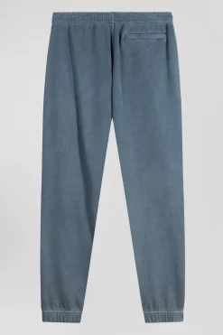 Relax unisex grey brushed cotton fleece jogging bottoms