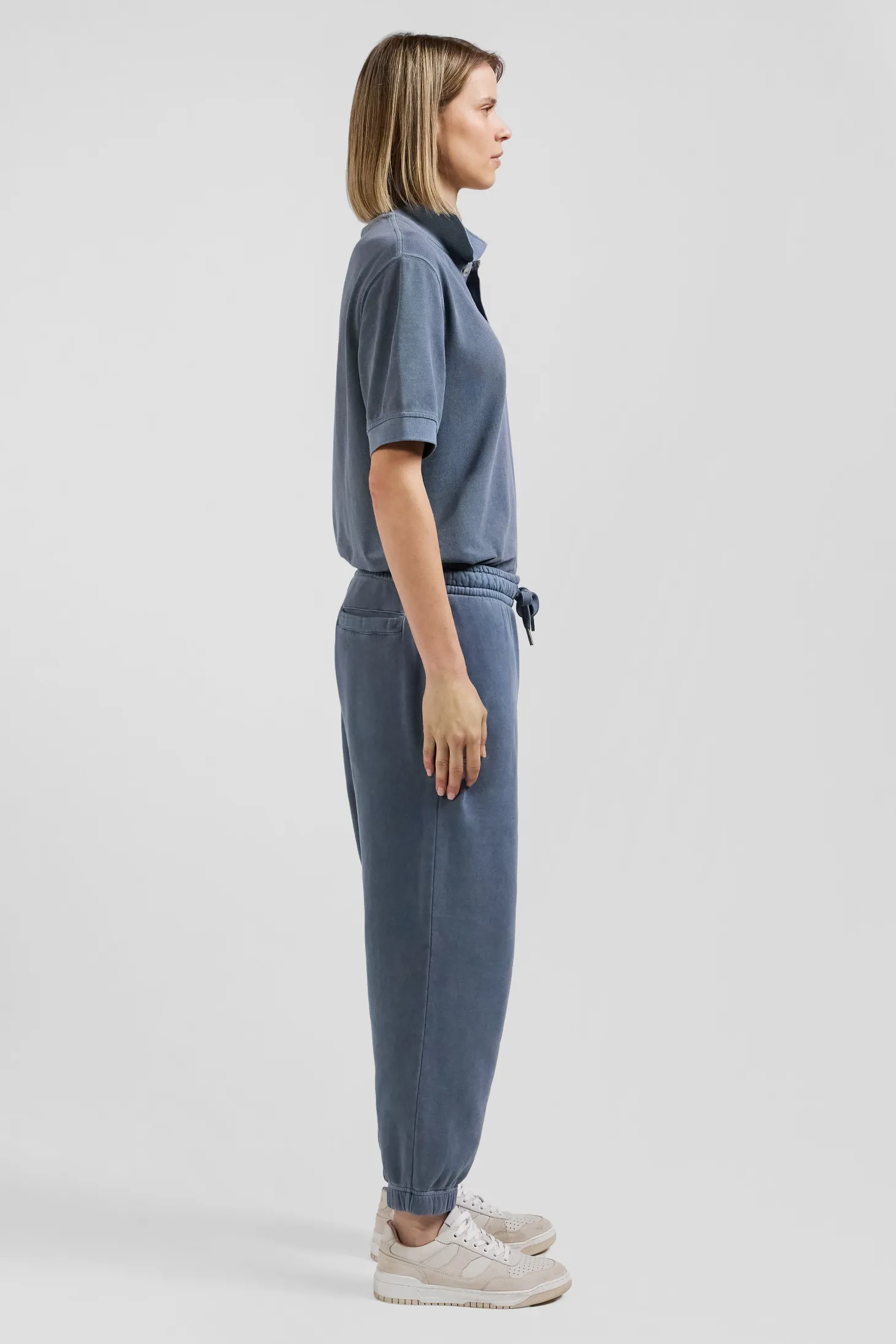 Relax unisex grey brushed cotton fleece jogging bottoms