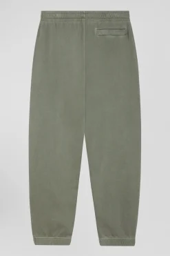 Relax unisex khaki brushed cotton fleece jogging bottoms