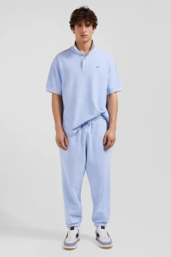 Relax unisex sky blue brushed cotton fleece jogging bottoms