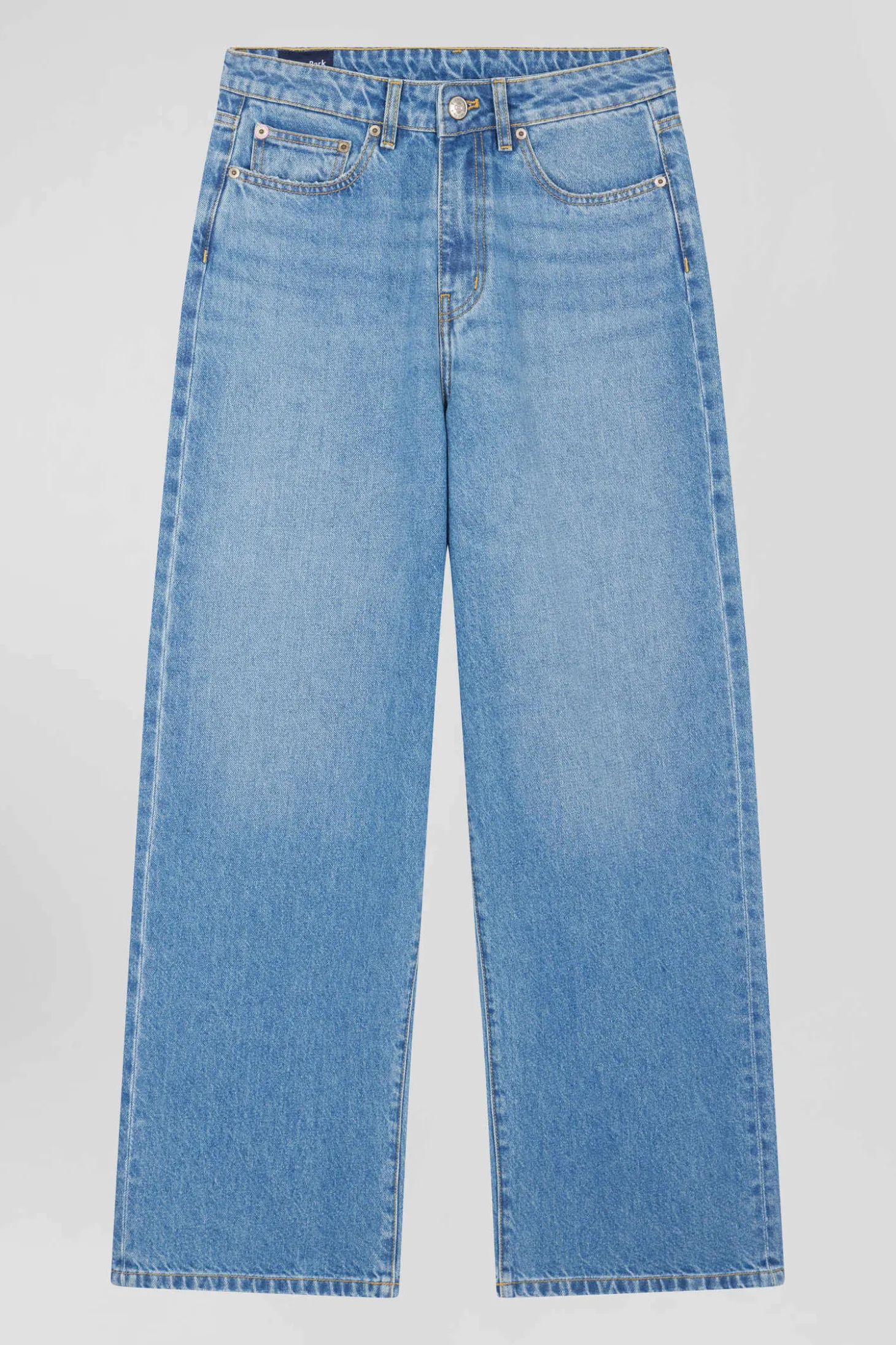 Relaxed blue cotton jeans