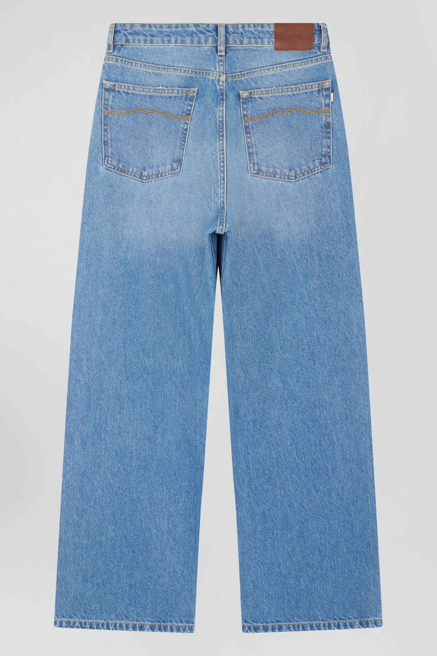 Relaxed blue cotton jeans