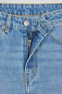 Relaxed blue cotton jeans