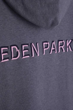Relaxed grey cotton hoodie