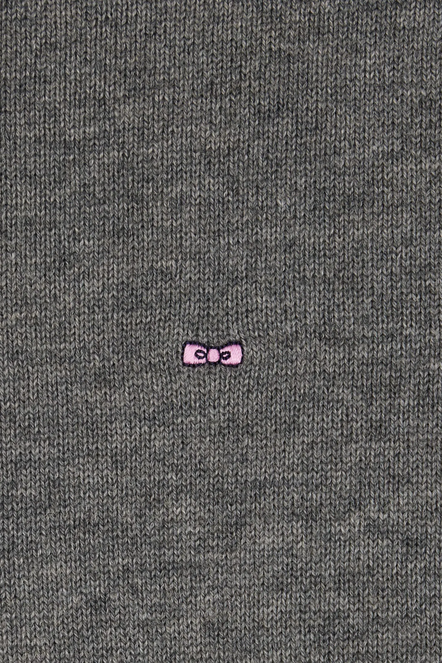 Relaxed mottled grey wool and cotton turtleneck jumper