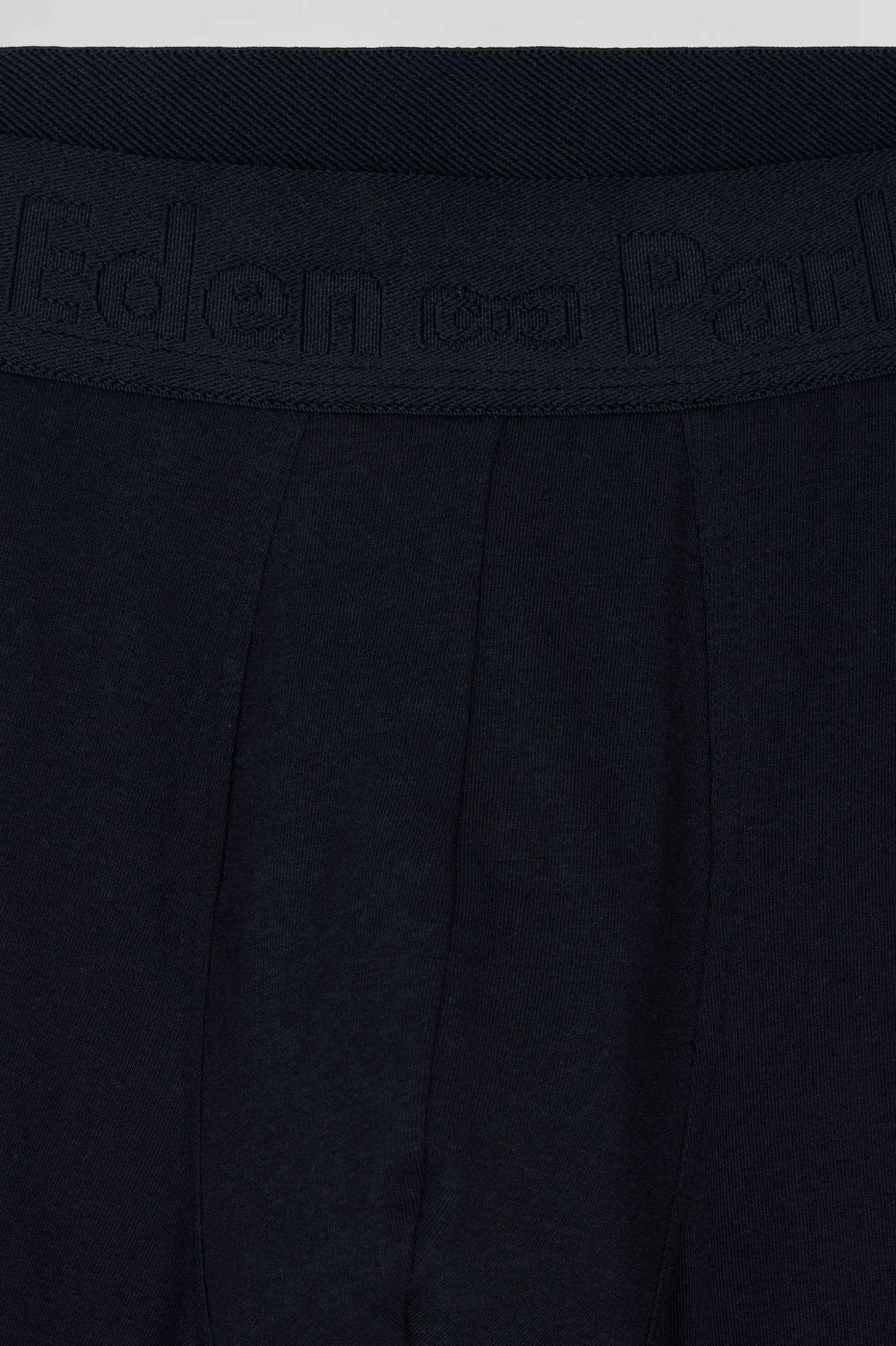 Set of 2 anthracite grey striped and solid stretch cotton boxers