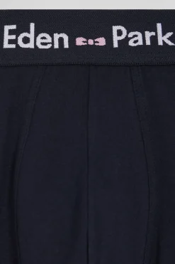 Set of 2 brown stretch cotton boxers with graphic micro patterns