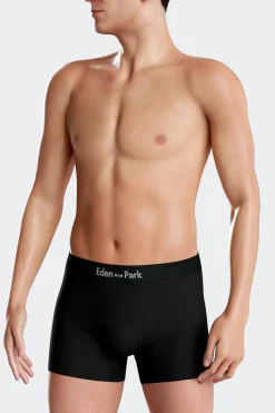 Set of 2 grey striped and solid stretch cotton boxers