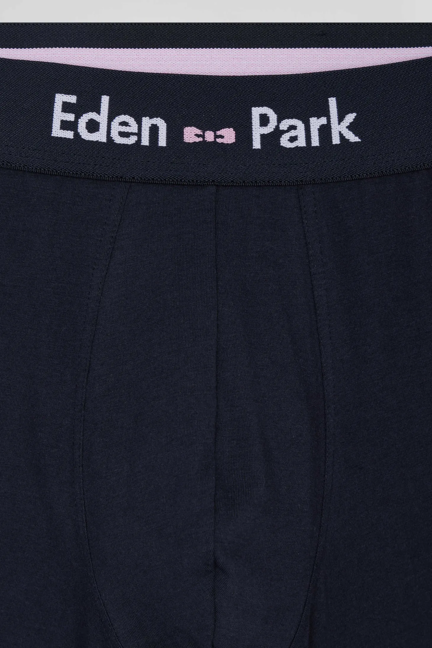 Set of 2 navy blue and black stretch cotton boxers
