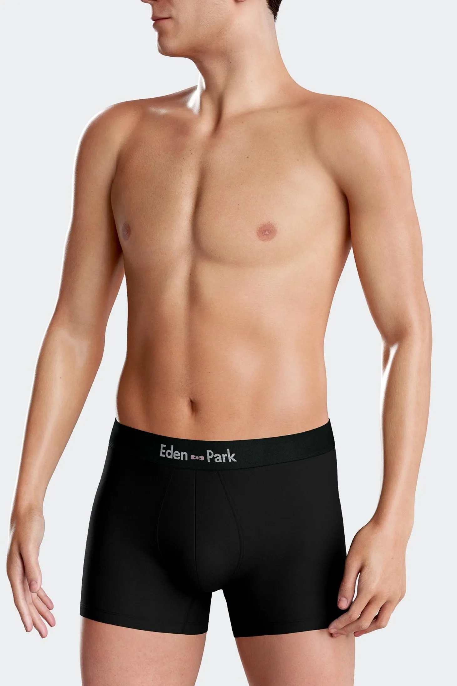 Set of 3 pink solid stretch cotton boxers